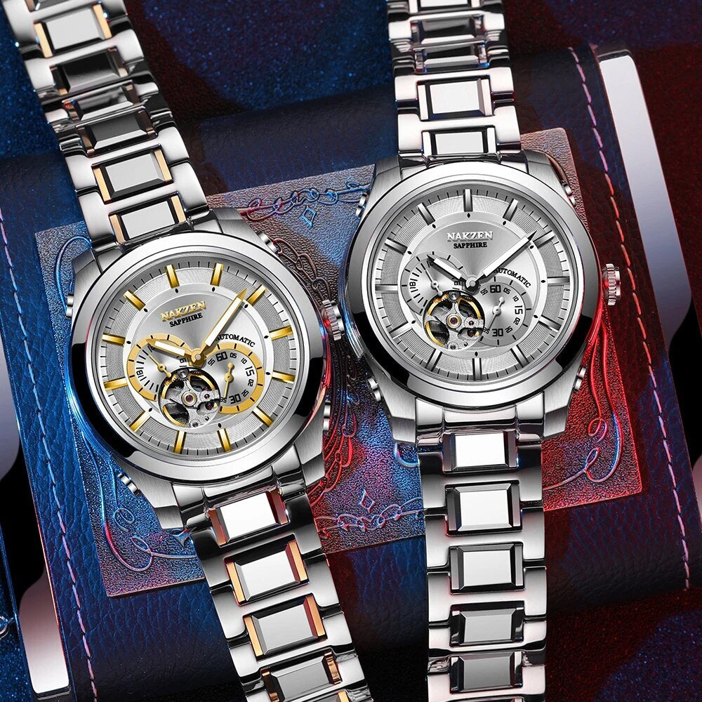 NAKZEN Men's Automatic Mechanical Watch | Miyota 82S7 Sapphire Stainless Steel