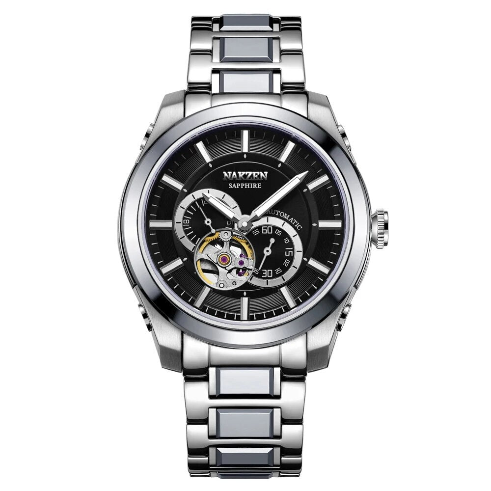 NAKZEN Men's Automatic Mechanical Watch | Miyota 82S7 Sapphire Stainless Steel