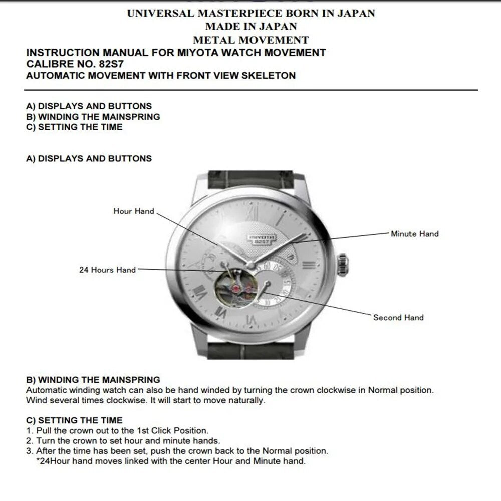NAKZEN Men's Automatic Mechanical Watch | Miyota 82S7 Sapphire Stainless Steel