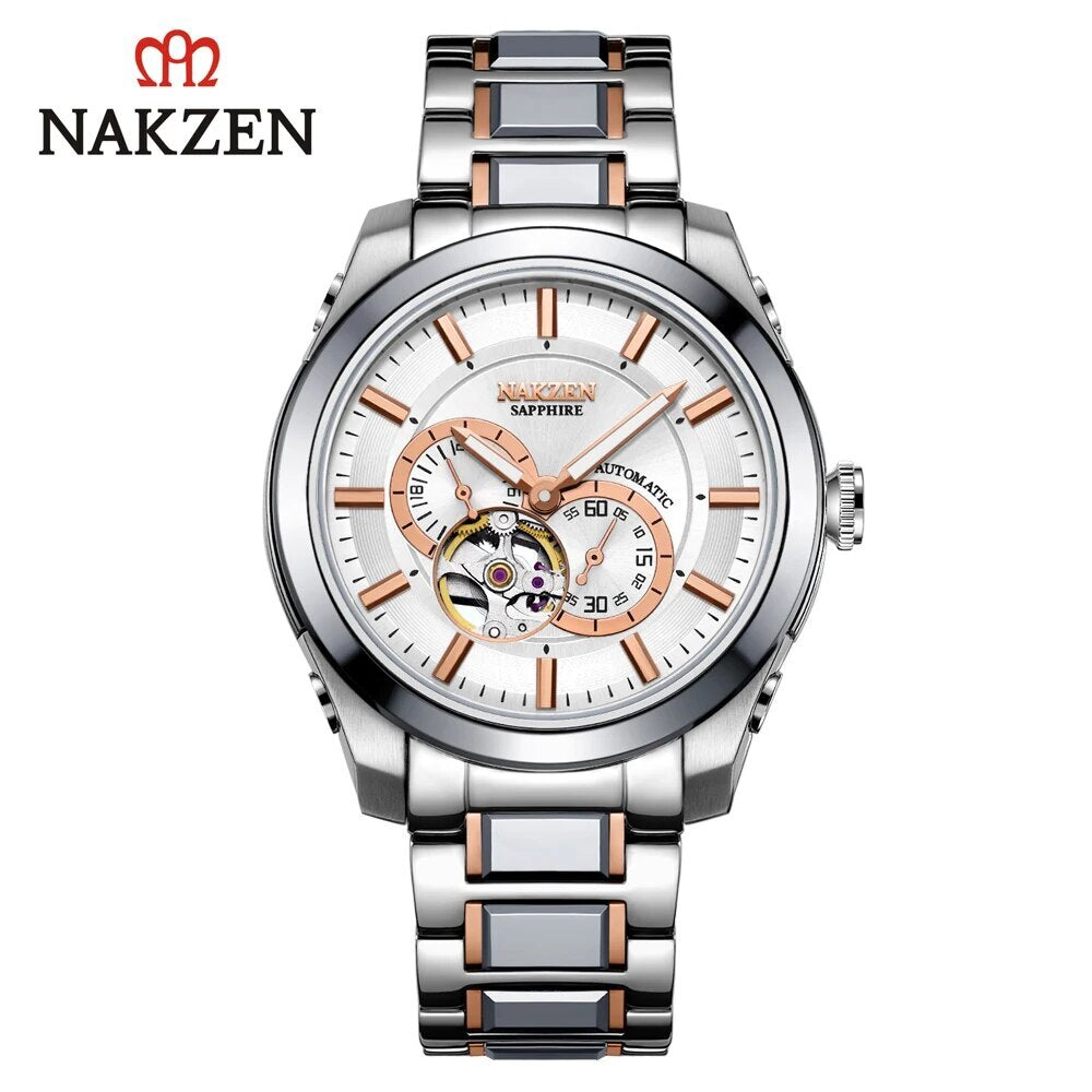 NAKZEN Men's Automatic Mechanical Watch | Miyota 82S7 Sapphire Stainless Steel