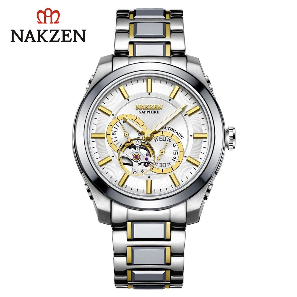 NAKZEN Men's Automatic Mechanical Watch | Miyota 82S7 Sapphire Stainless Steel