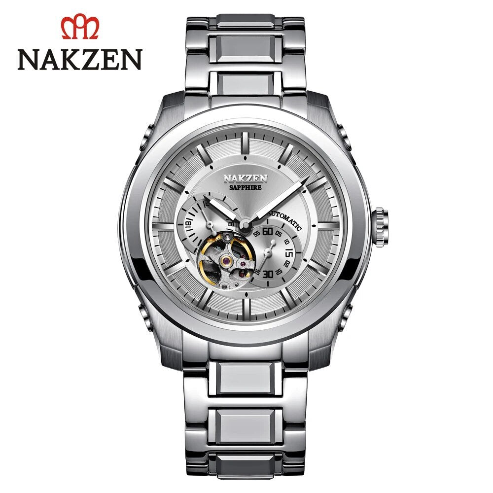 NAKZEN Men's Automatic Mechanical Watch | Miyota 82S7 Sapphire Stainless Steel